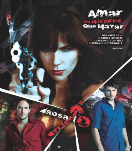 Afiche de Rosario Tijeras con Andrés Sandoval